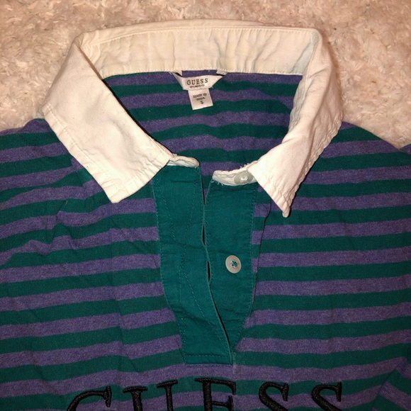 Guess Cropped ‘Rugby Shirt’ - Picture 2 of 3